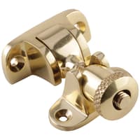 Hampstead Heavy Duty London Style Brighton Sash Window Fastener - 49 x 20mm - Polished Brass