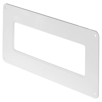 Awenta Rectangular Wall Plate - 204 x 60mm - White