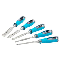 OX Pro Wood Chisel Set in Velcro Case - 5 Pieces
