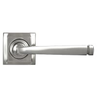 From The Anvil Satin Stainless Steel Door Handles on Square Rose - Avon Range