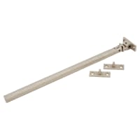 Hampstead Willow Knurled Casement Window Stay - 8 Inch/200mm Length - Satin Nickel