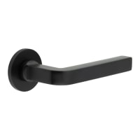 CRES by Frelan Black Fixed Dead Door Handles on Round Rose - CR-104 Range