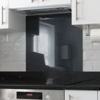 Altro Aluminium Kitchen Splashback - 600 x 750mm - Gloss Anthracite Grey