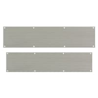 Altro Stainless Steel Kick Plate - 838 x 150mm & 900 x 150mm - 8 Screw Holes - Satin - Pack of 2