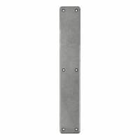 Olde Forge Steel Plain Finger Plate - 400 x 66 x 5mm - Pewter