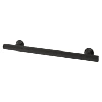 Altro York 12mm Knurled T-Bar Cabinet Pull Handle - 160mm Centres - Matt Black
