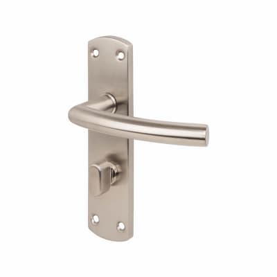 Steelworx Csl Arched Door Handle Bathroom Set Satin Stainless