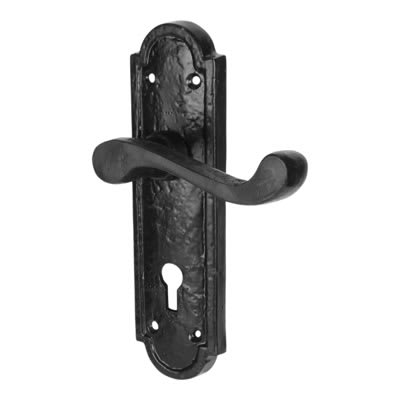 115x40mm Victorian Forged Polished Brass Privacy Set 3 Pack With Tubular Latch