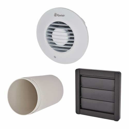 Xpelair Simply Silent DX100TR 4 Inch Axial Round Extractor Fan with