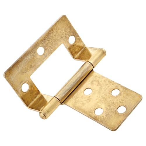 Cranked Type 1 Flush Hinge 51 x 10 x 1mm Polished Brass