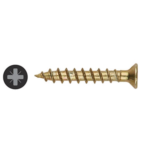 Spax Continuous / Piano Hinge Screw Yellow Zinc 3.0 x 12mm Pack