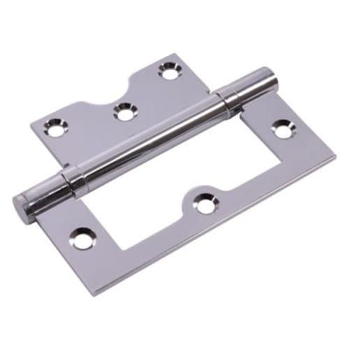 Ball Bearing Flush Door Hinge 100 x 72 x 2.5mm Polished Chrome