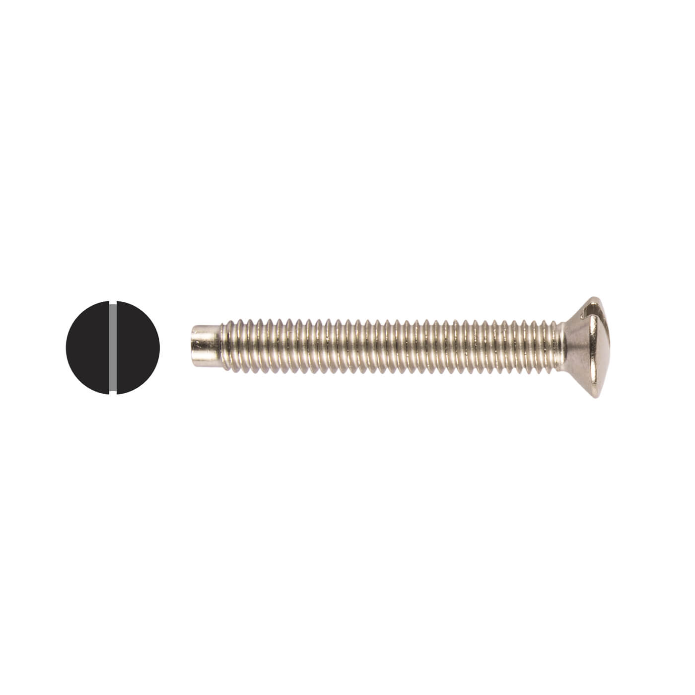 Countersunk Electrical Socket Screws M3.5 x 50mm Nickel Plated