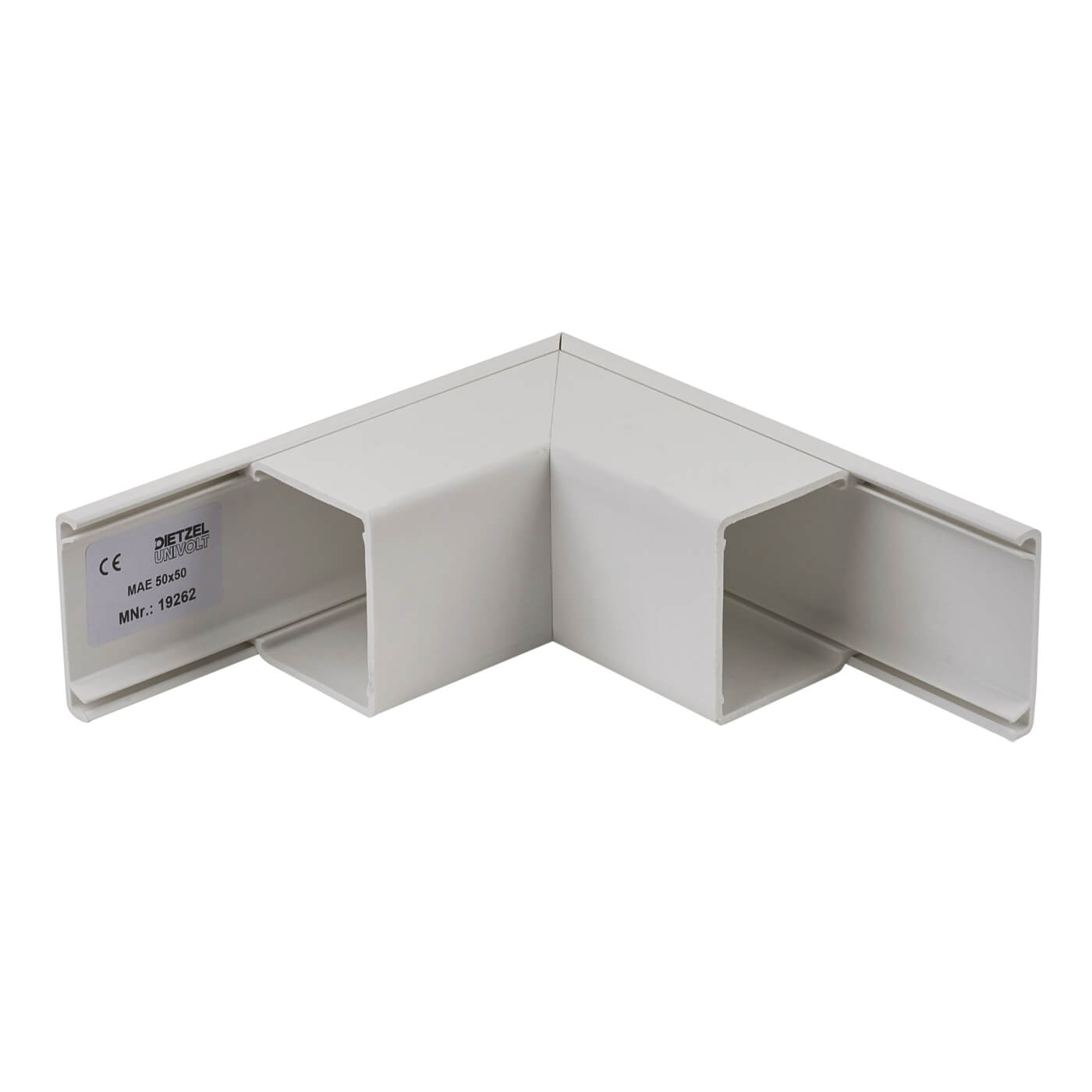 Maxi Trunking External Angle 50 x 50mm White ElectricalDirect