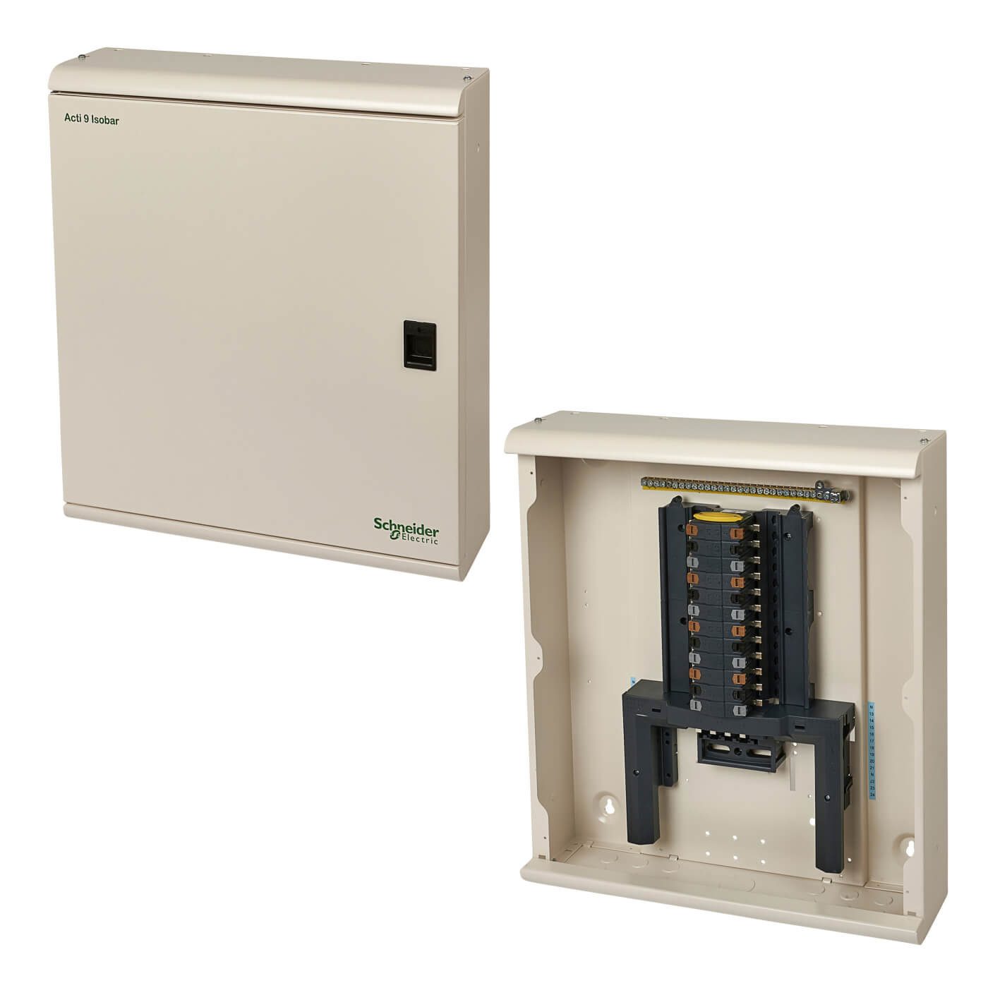 Schneider Acti 9 Isobar B 250A 6 Way 13 Phase Metalclad Distribution