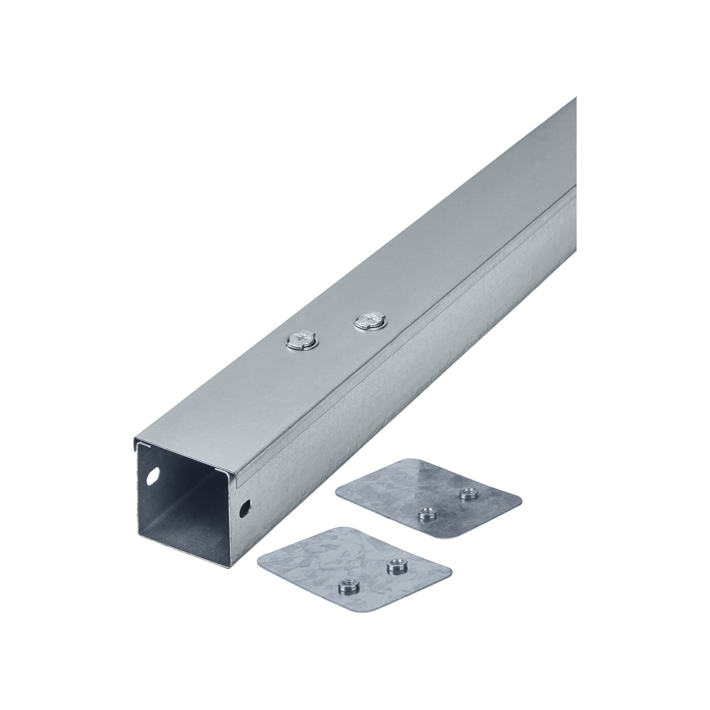 Trench Galvanised Steel Trunking 100 x 100 x 3000mm ElectricalDirect