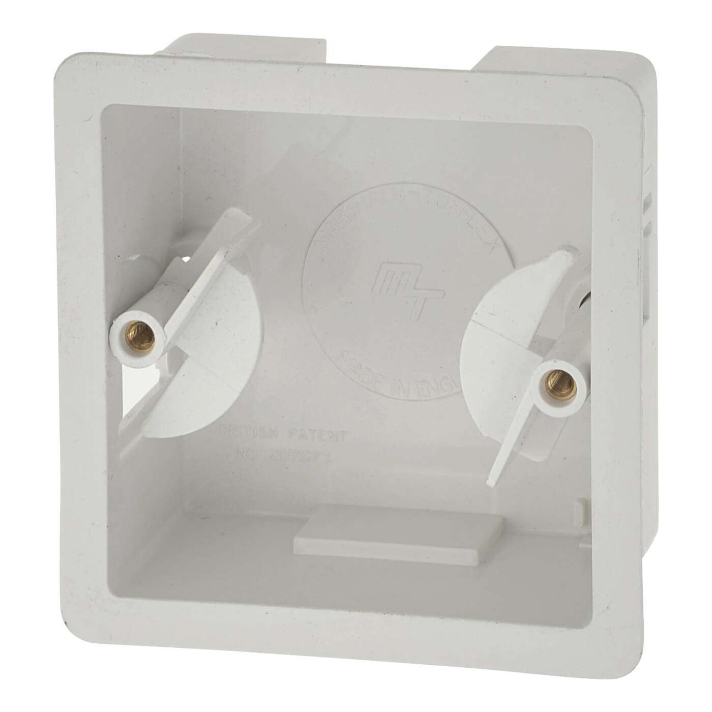 Marshall Tufflex 1 Gang Dry Lining Back Box 34mm Depth White ElectricalDirect