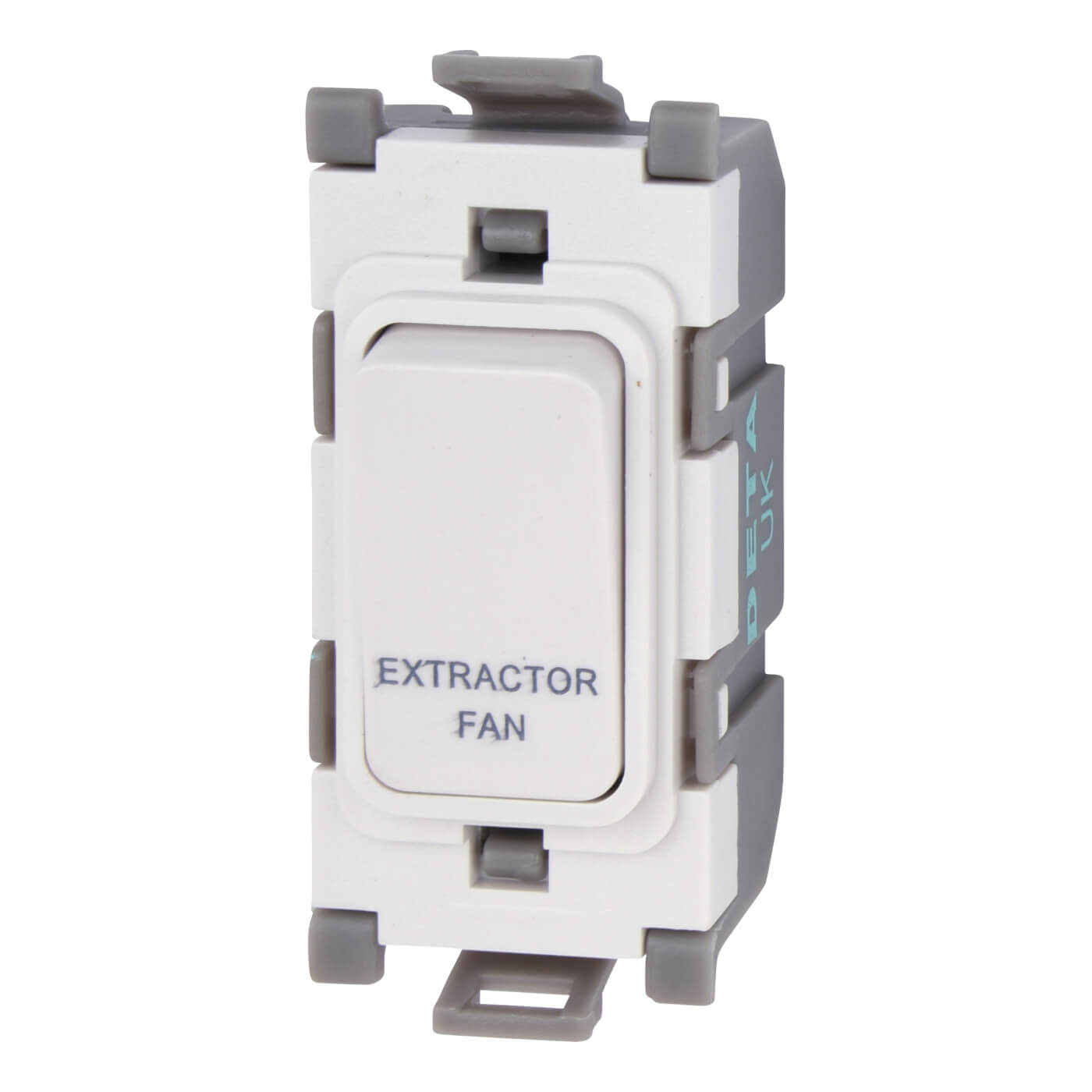 Deta 20A Printed Switch Module Extractor Fan White ElectricalDirect