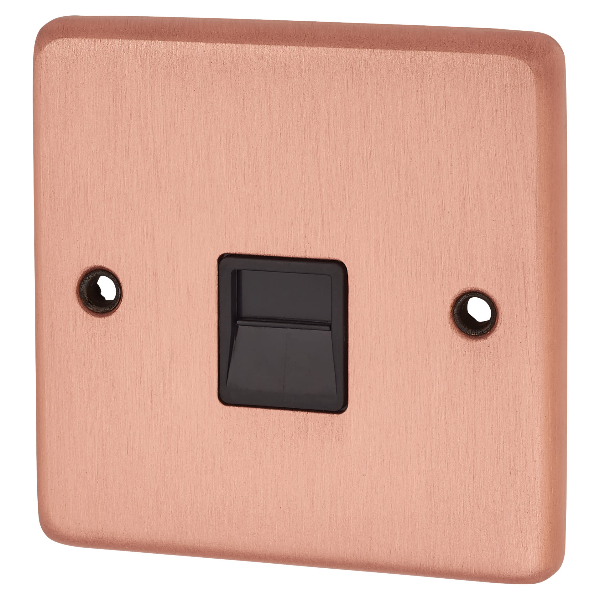 G&H Brassware 1 Gang Telephone Slave Socket Brushed Copper