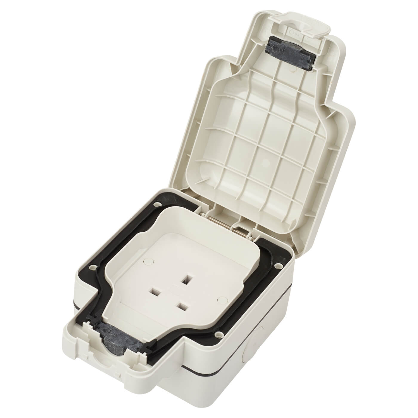 MK Masterseal Plus 13A IP66 1 Gang Weatherproof Unswitched Outdoor mk-masterseal-plus-13a-ip66-1-gang-weatherproof-unswitched-outdoor