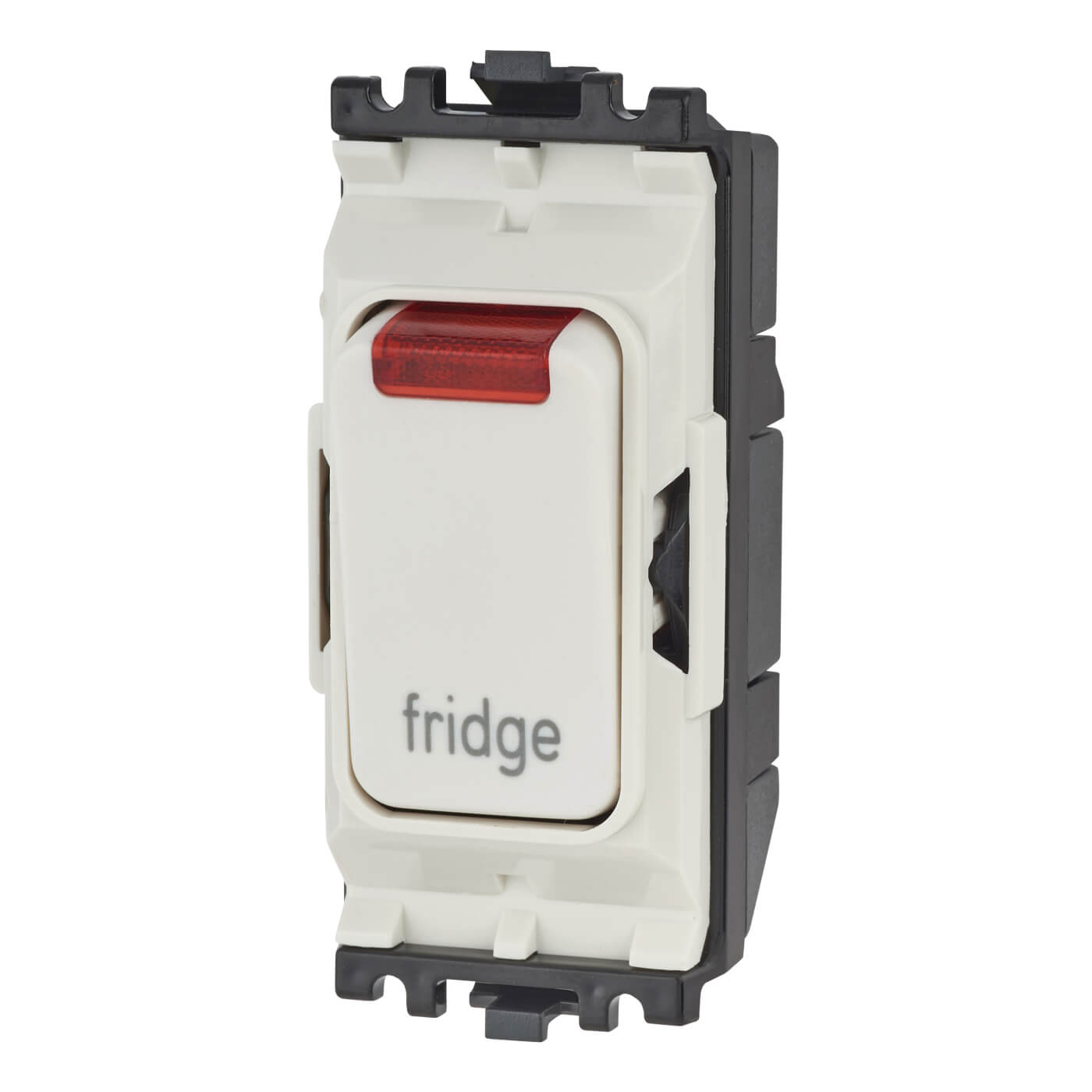 MK Printed Grid Switch with Neon Fridge White ElectricalDirect