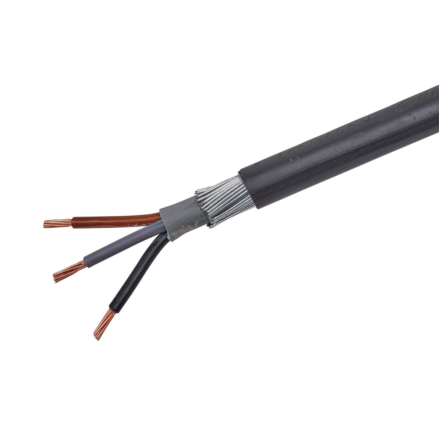 6943x 3 Core Swa Armoured Cable 6mm X 25m Black Electricaldirect
