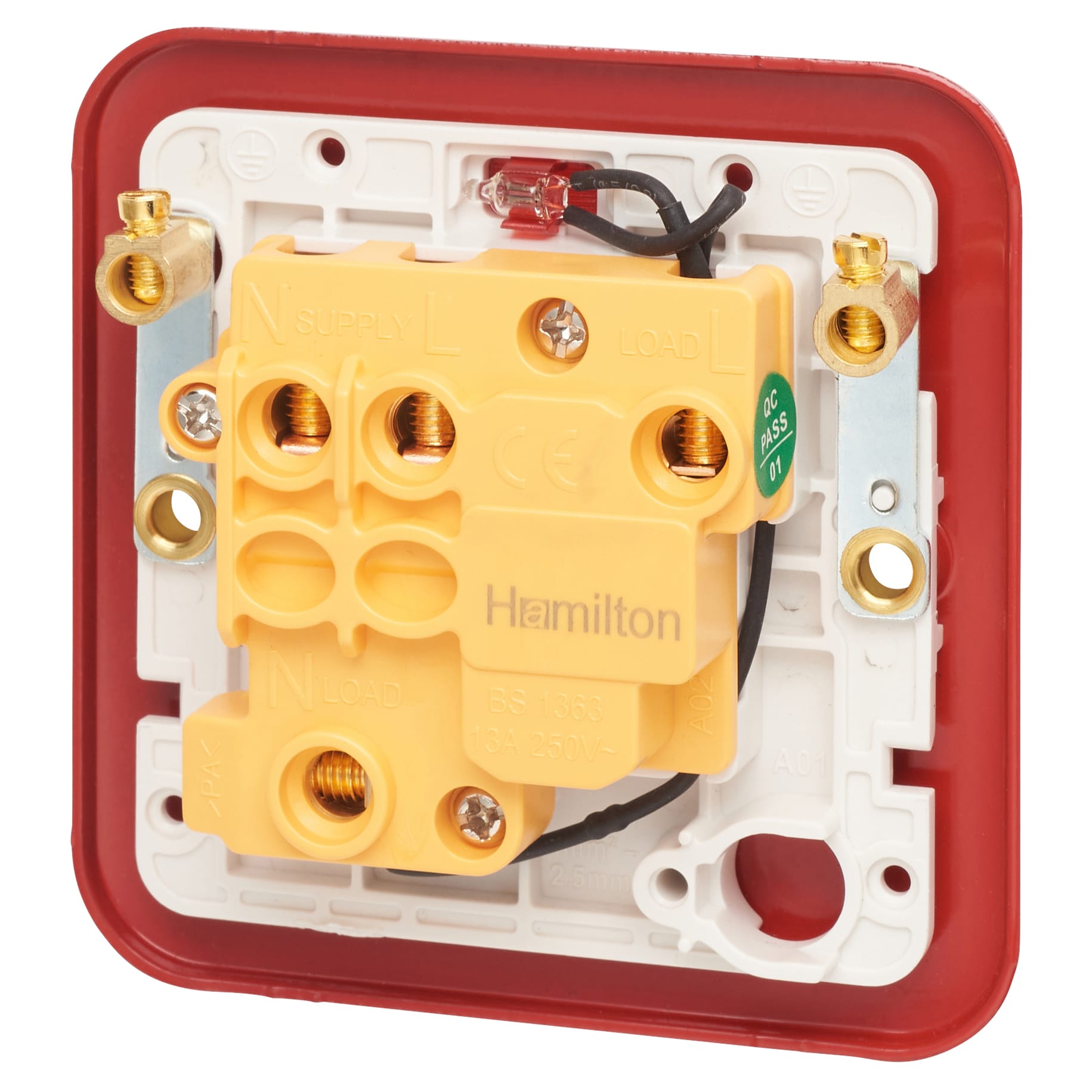 Hamilton Metalclad 13A 1 Gang Double Pole Key Switch Fused Spur and