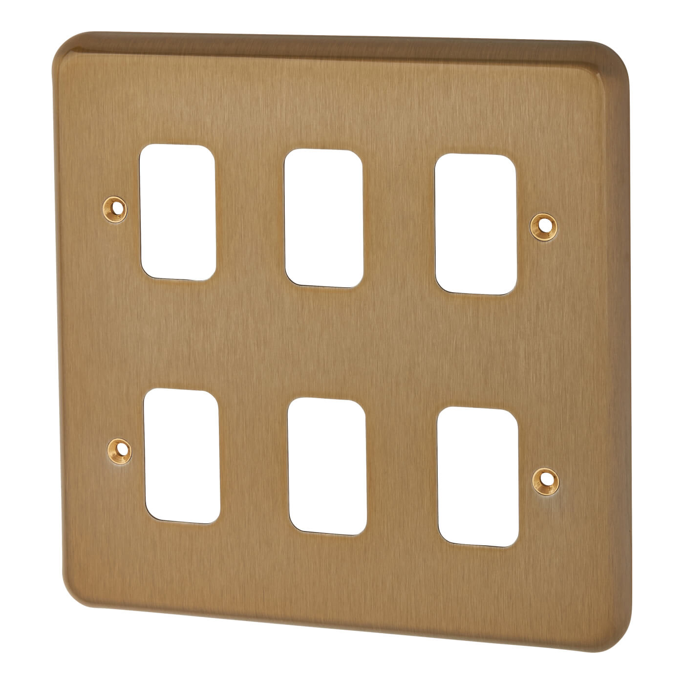 MK 6 Module Grid Front Plate Satin Anodised ElectricalDirect