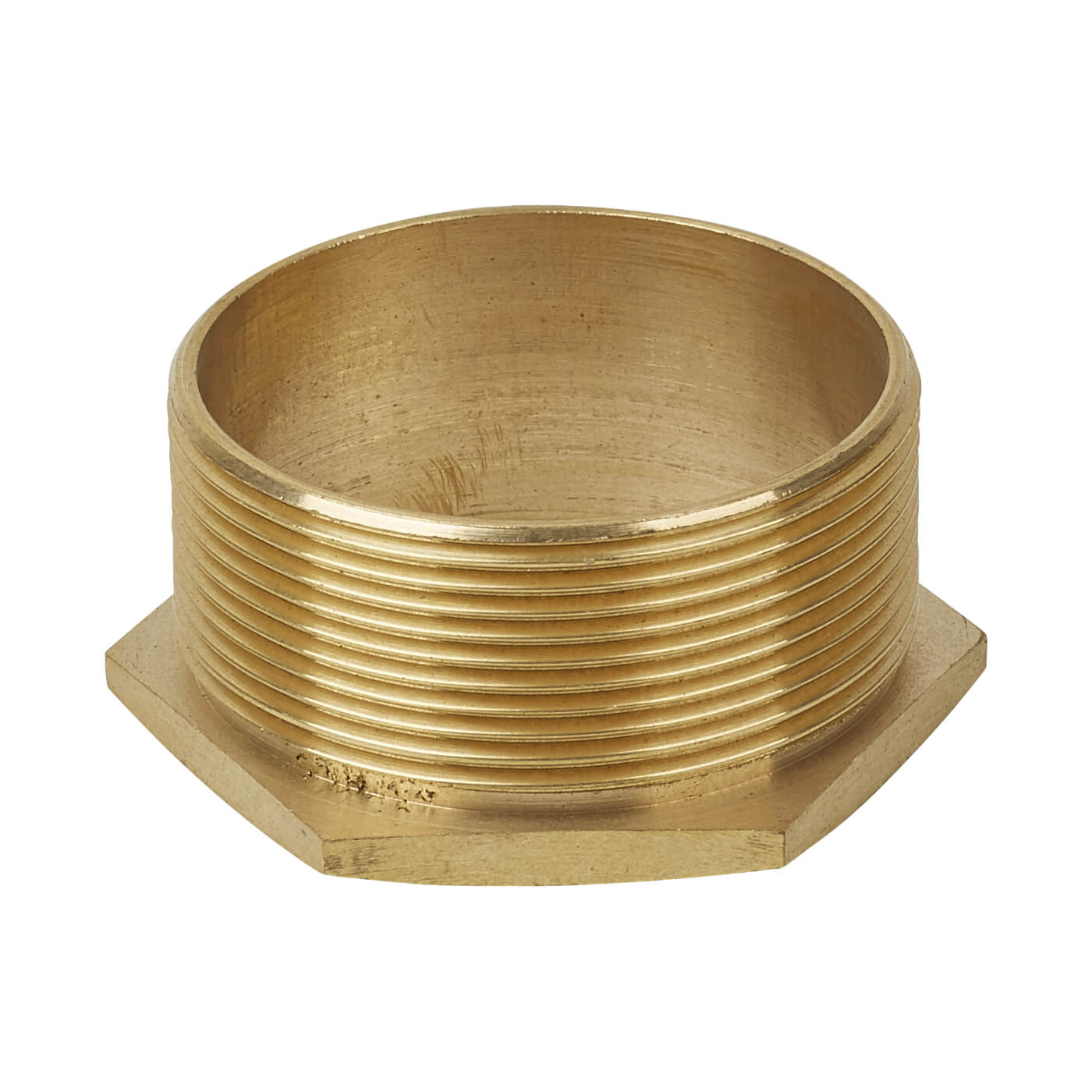 2 Male Brass Bush Long Pack 10 ElectricalDirect