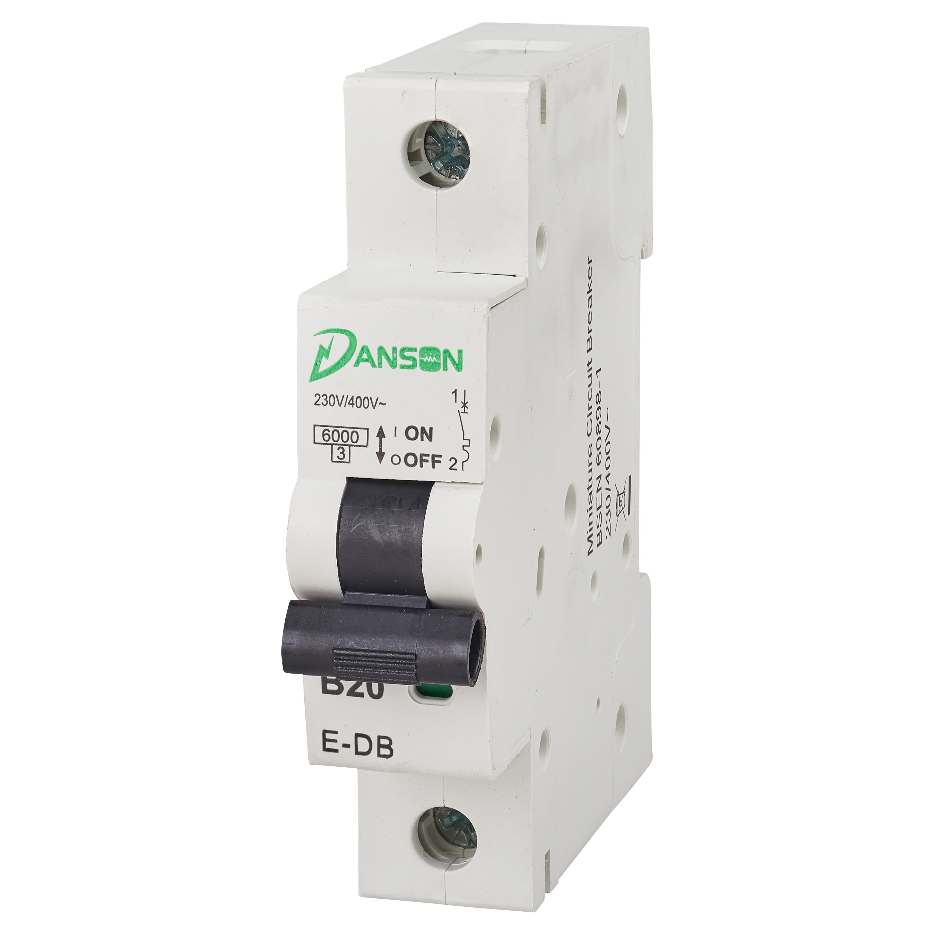 Danson 20A Single Pole 6kA MCB Module Type B ElectricalDirect