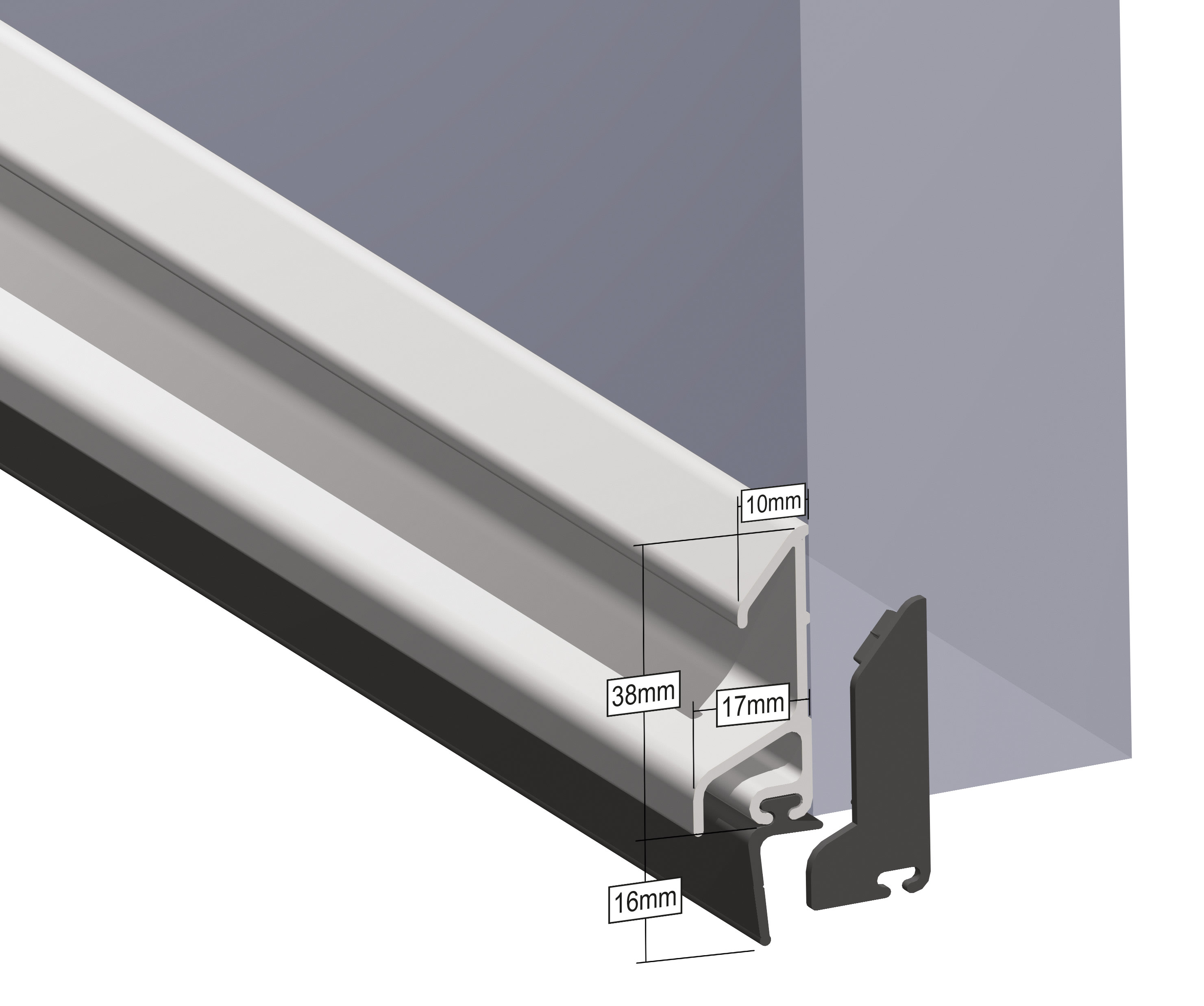 Stormguard XRD Rain Deflector with Rubber Seal - 914mm - Silver ...