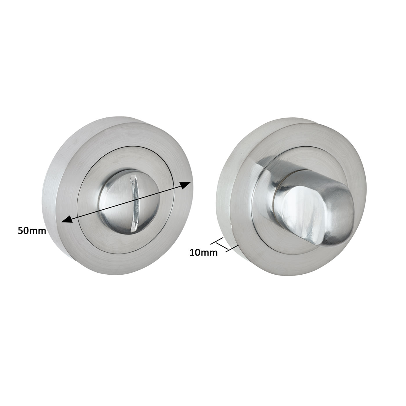 Touchpoint Ringed Mortice Door Knob - Black Nickel, IronmongeryDirect