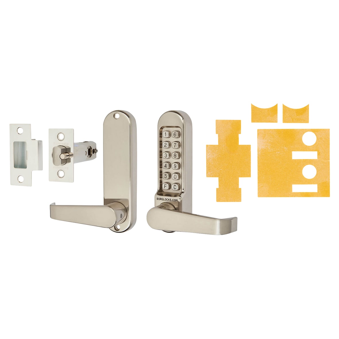 Borg BL5401 Push Button Code Lock and Tubular Latch with Intumescent ...