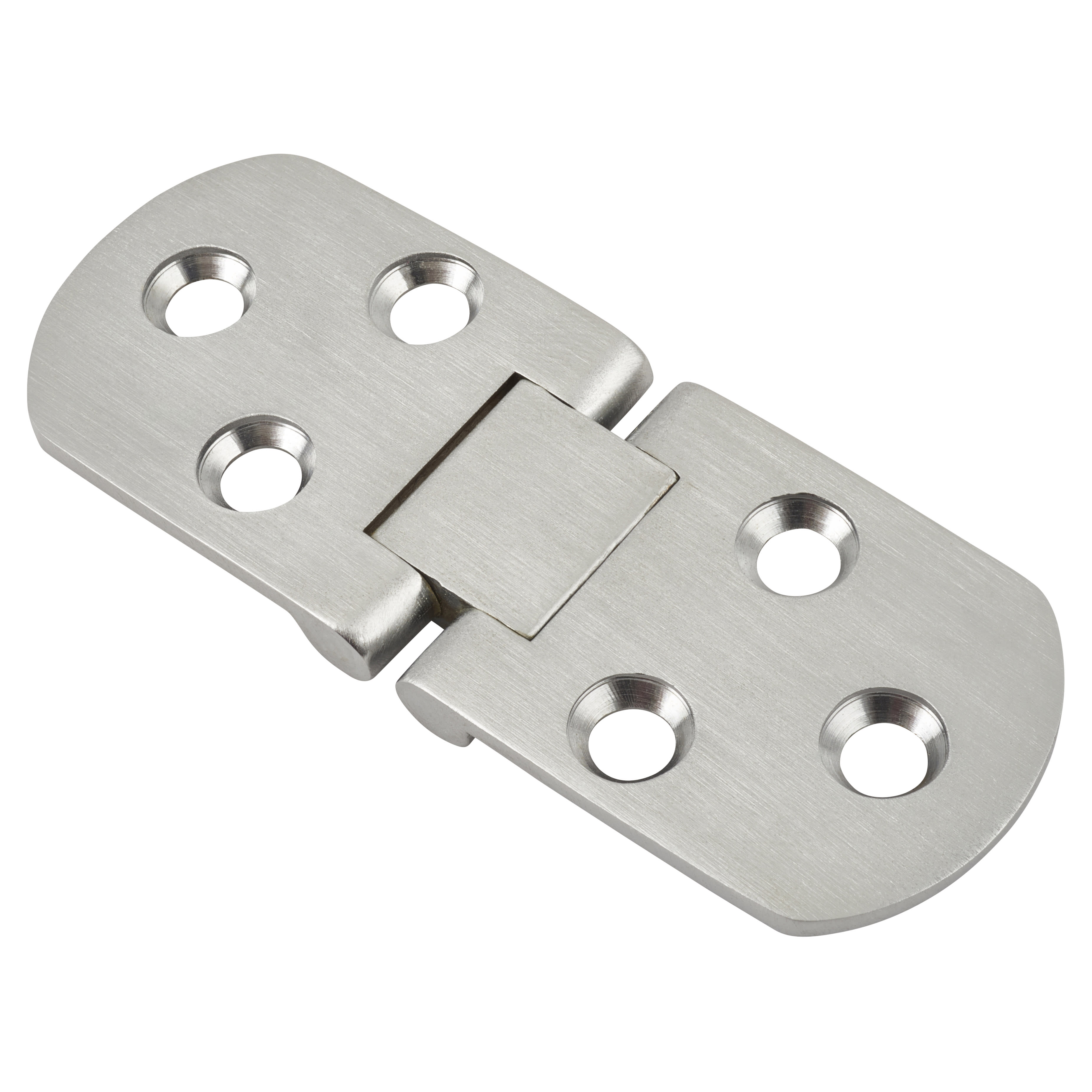 Counter Flap Hinge 80 x 30 x 2.5mm Satin Chrome Pair