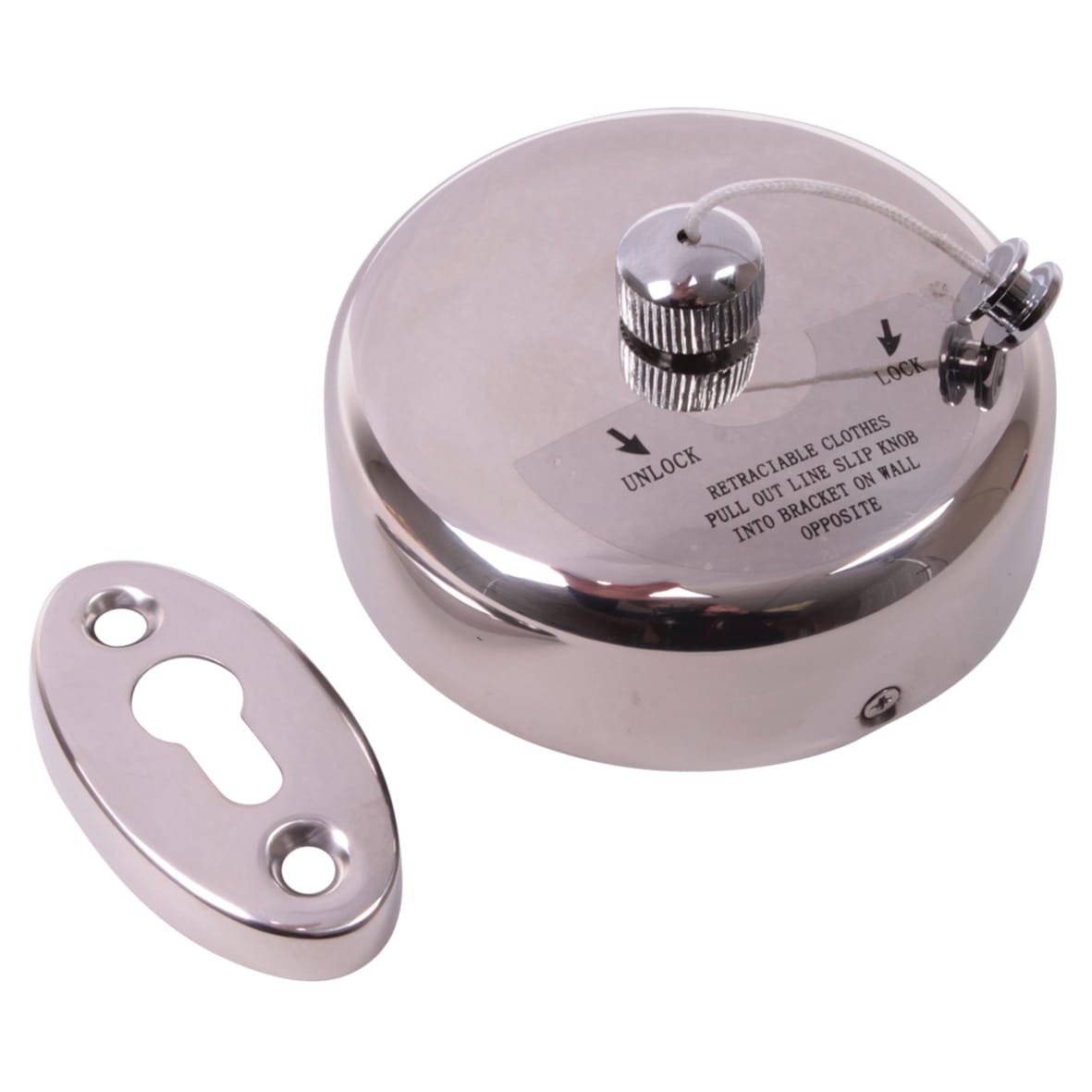 Pull Out Clothes Drying Line 94x57mm Polished Stainless ...