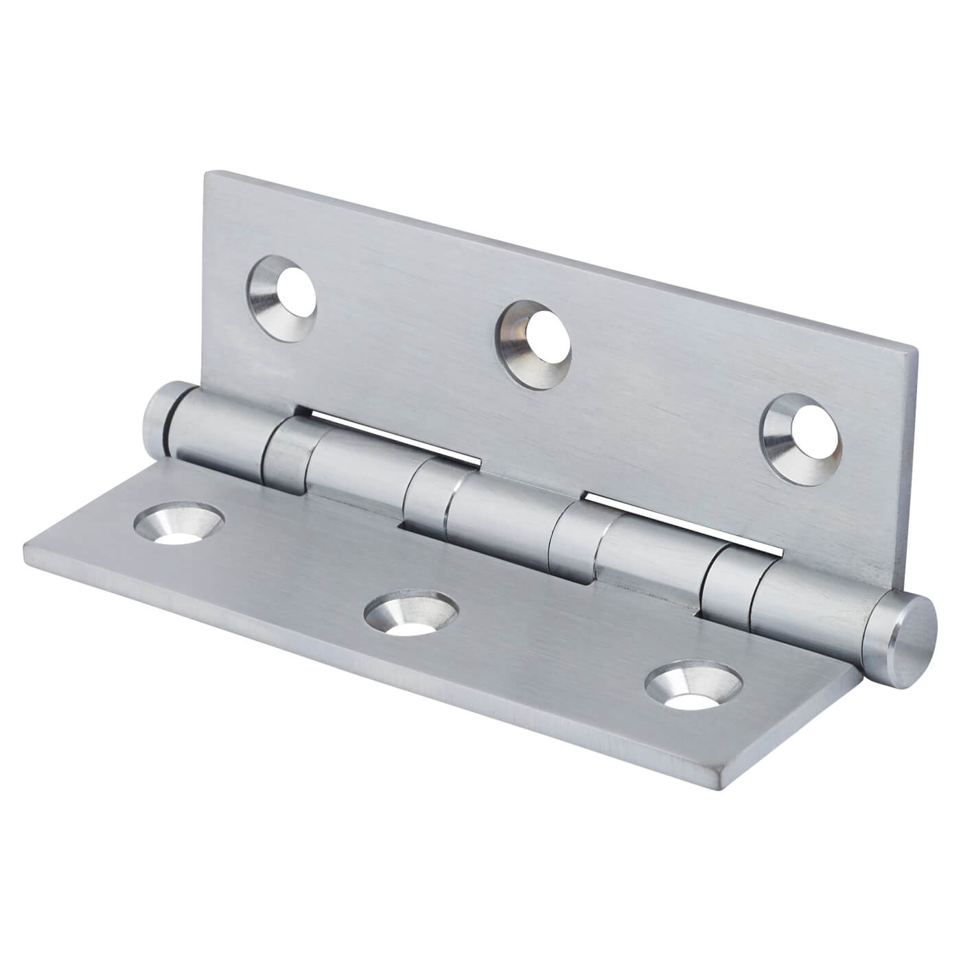 Performance Bearing Hinge 75 x 50 x 2.5mm Satin Chrome Pair IronmongeryDirect Same Day