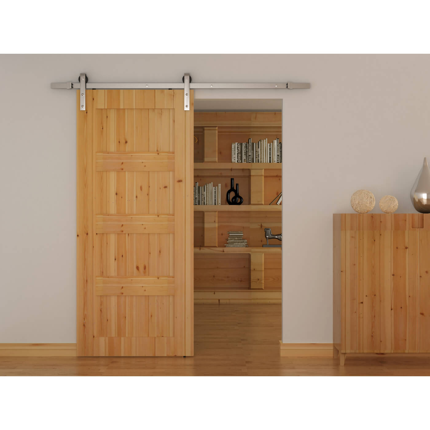 Barrierslide Barn Strap Sliding Door Gear 2000mm Stainless Steel