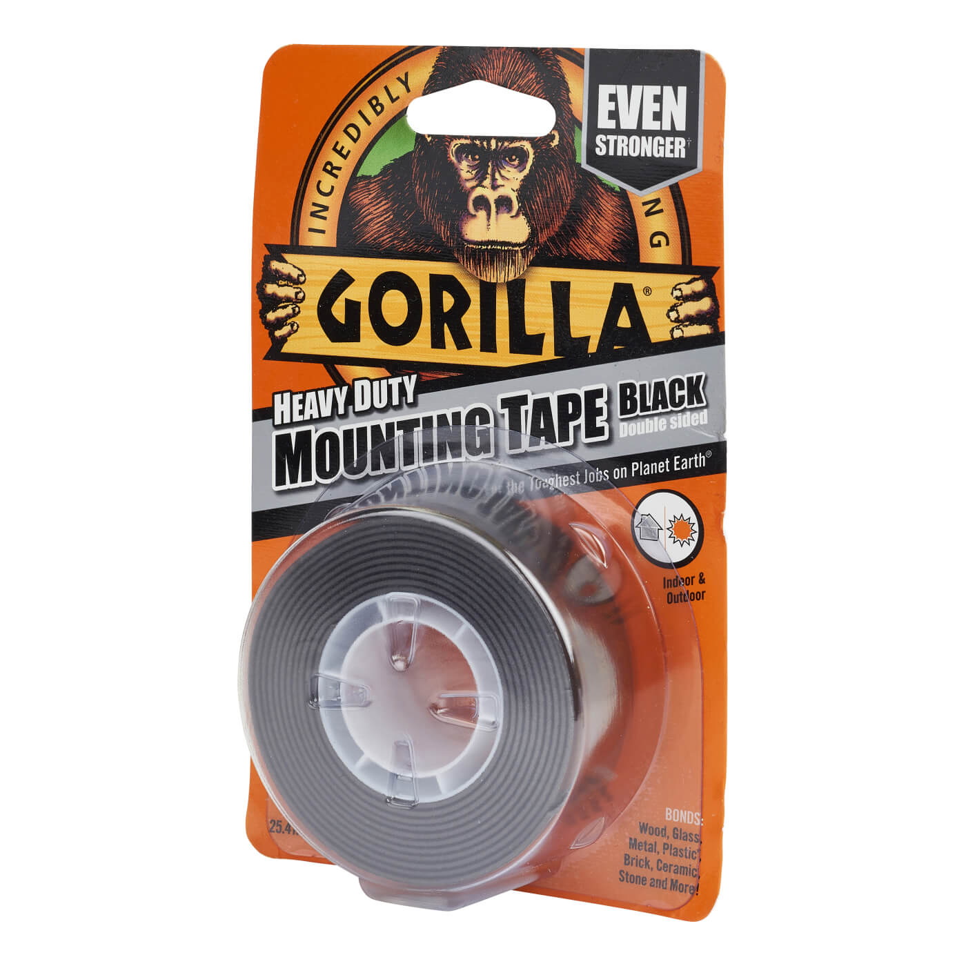 Gorilla Heavy Duty Mounting Tape 25mm x 1.5m Black