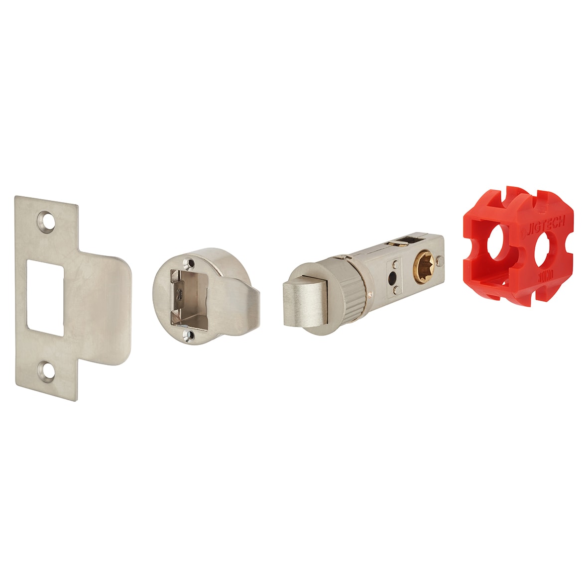 Jigtech Smartlatch Passage Latch 57mm Backset Satin Nickel