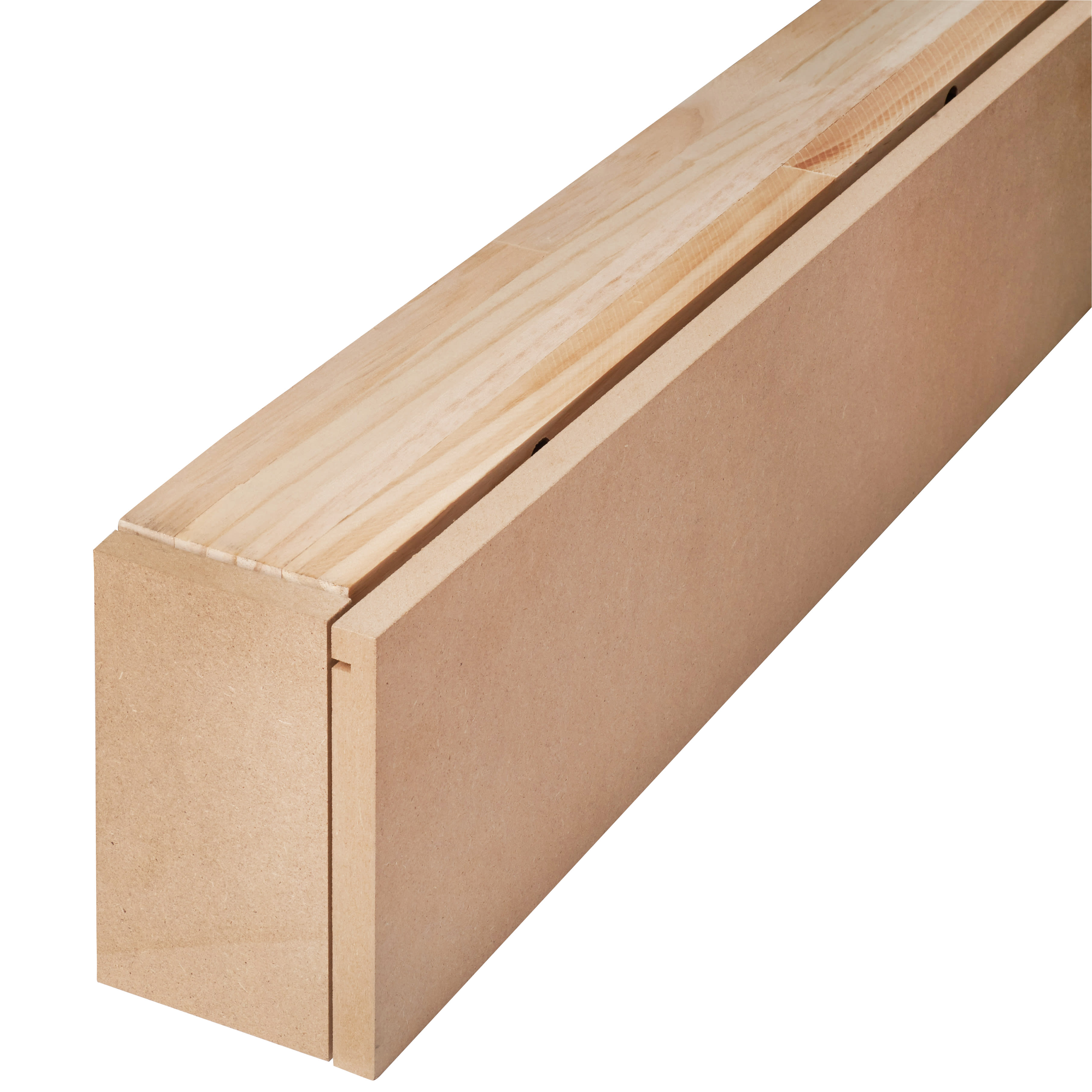 Klug Sliding Door Kit With Pelmet and Post 2000mm Unpainted