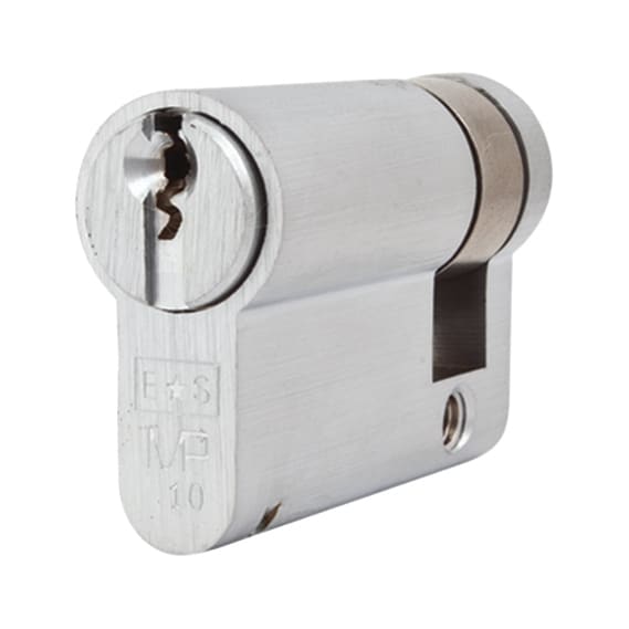 Eurospec Euro Single Cylinder - 10 Pin - 35 + 10mm - Satin Chrome 