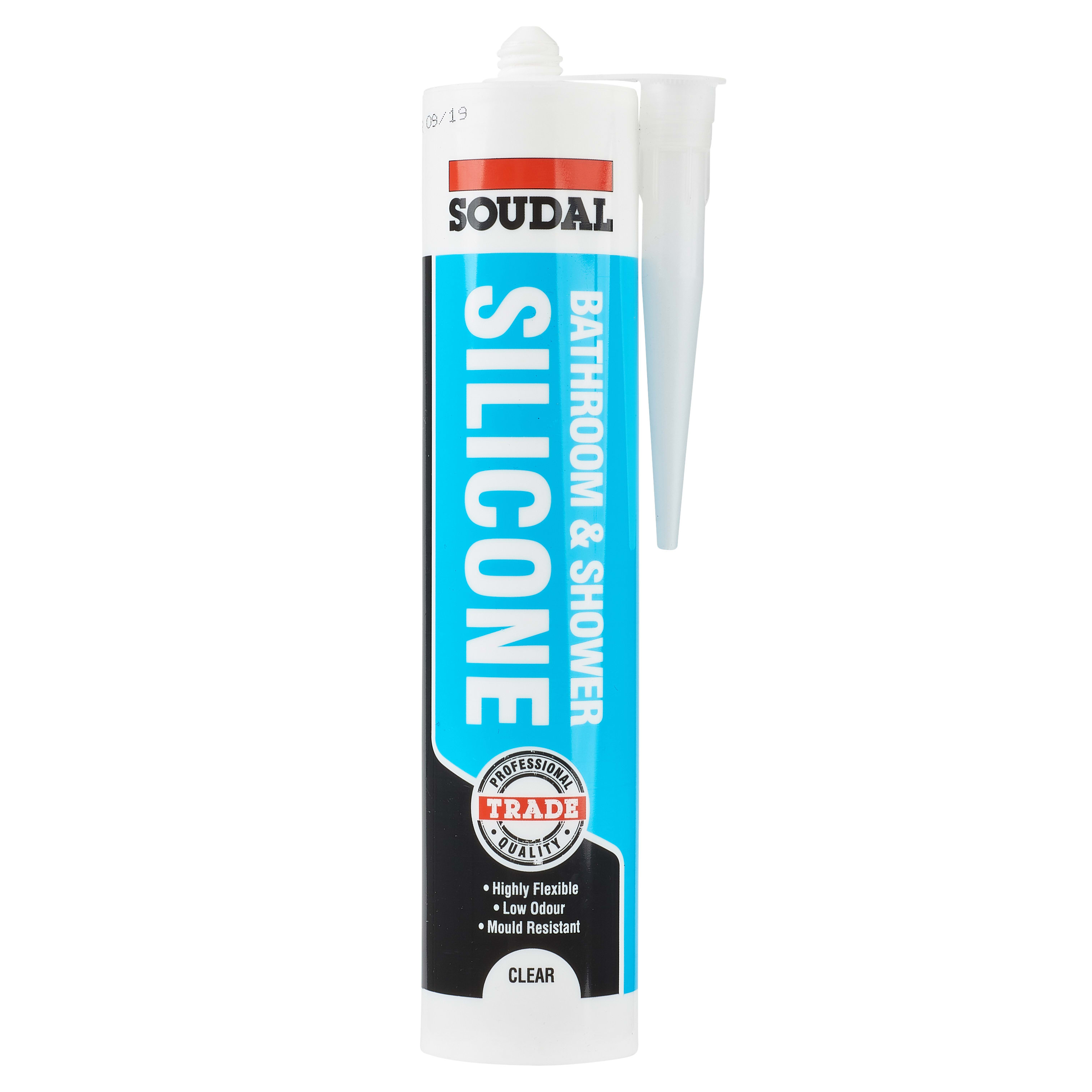 Soudal Bathroom and Kitchen Sealant - 290ml - Clear | IronmongeryDirect ...