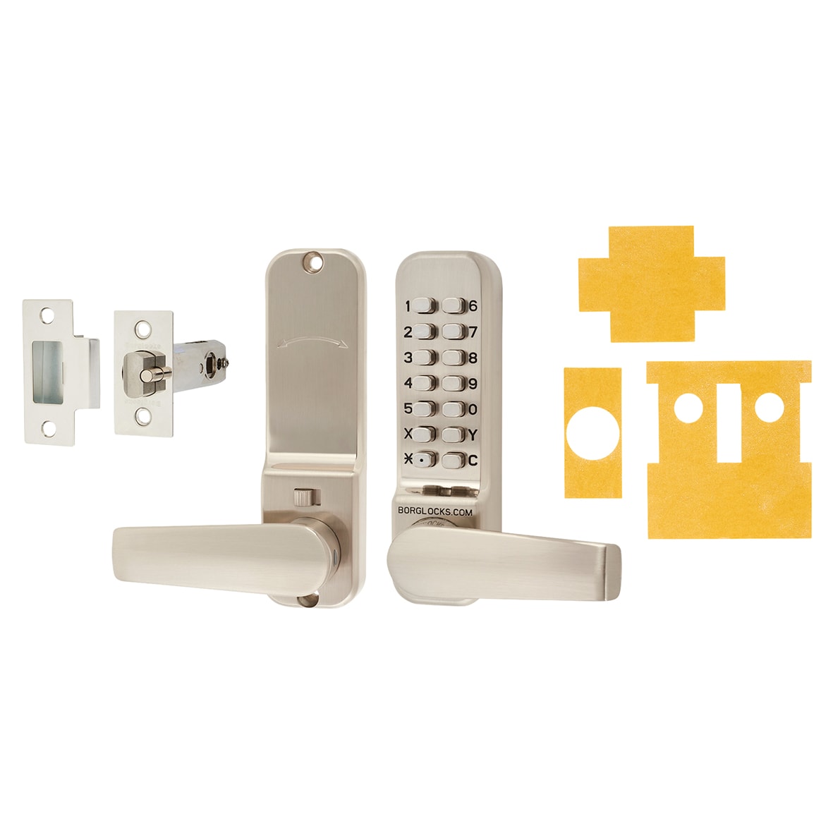 5 Button Code Lock Borg BL2401 Easicode Pro Push Button Code Lock with Intumescent ...