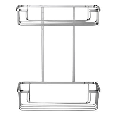Croydex Wirework Shower Cosmetic Basket Two Tier Mild Steel