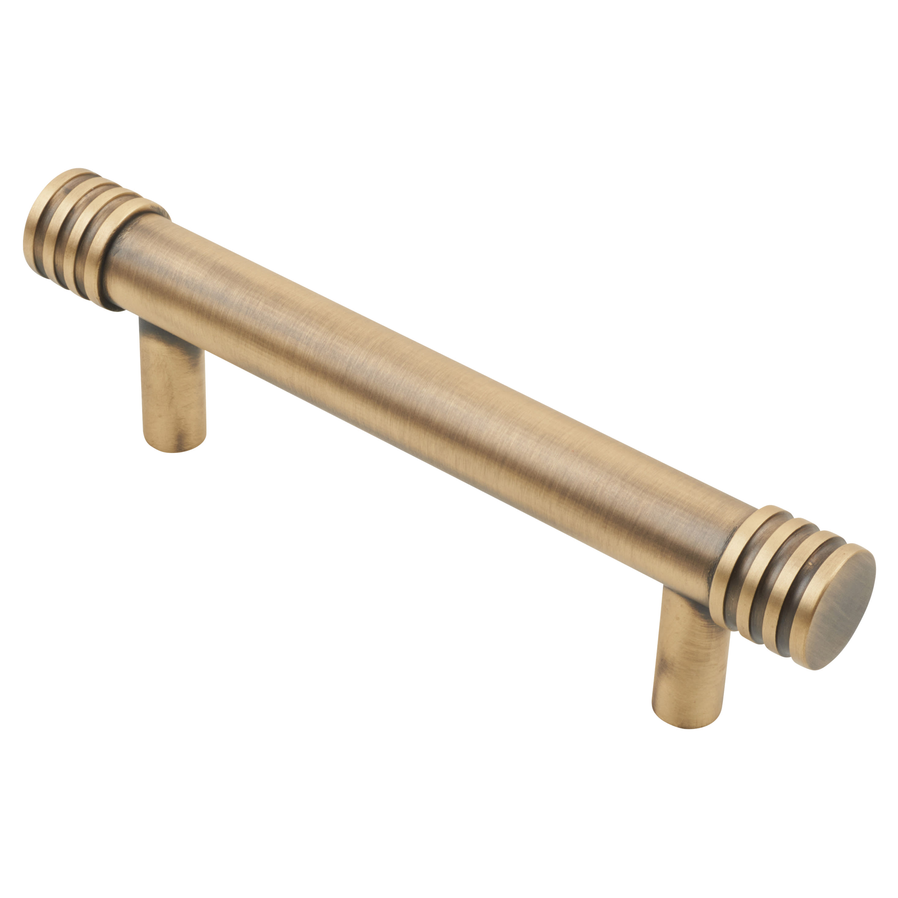 Carlisle Brass 13mm Knurled T-Bar Cabinet Pull Handle - 160mm Centres -  Antique Brass, IronmongeryDirect