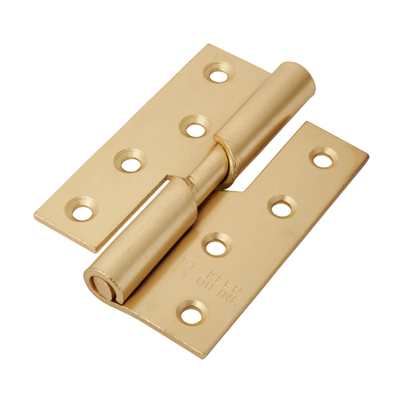 Rising Butt Hinge 102 X 76 X 2mm Right Hand Brass Plated Pair   479002 