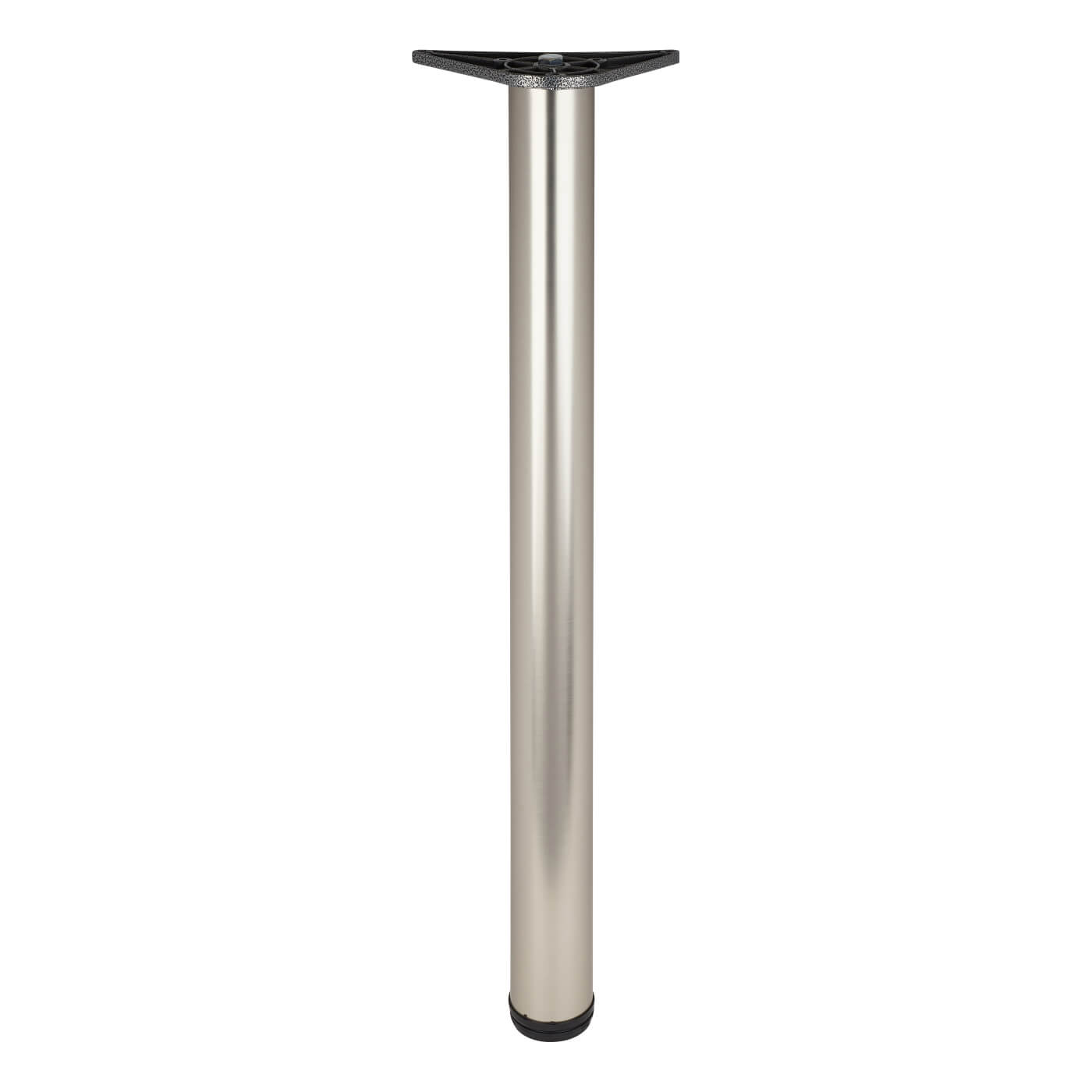 Standard Table Legs Brushed Nickel Plated 710 x 60mm Pack 4