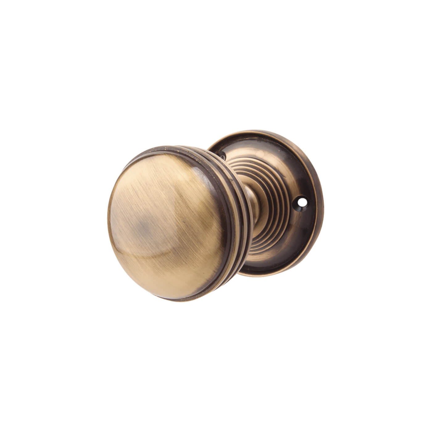 Touchpoint Ringed Mortice Door Knob - Black Nickel