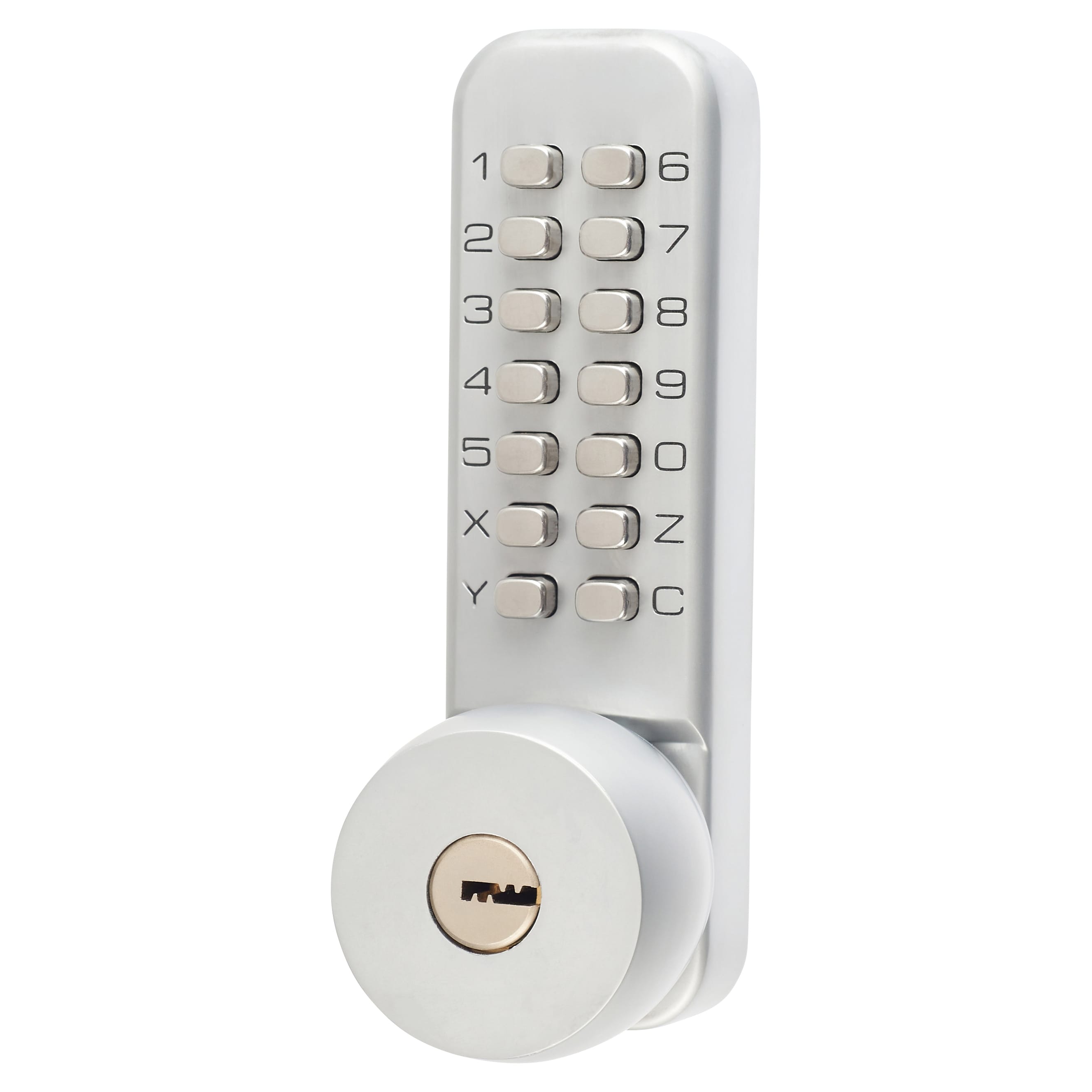 Altro Holdback Option Mechanical Code Lock - With Key Override - Satin ...