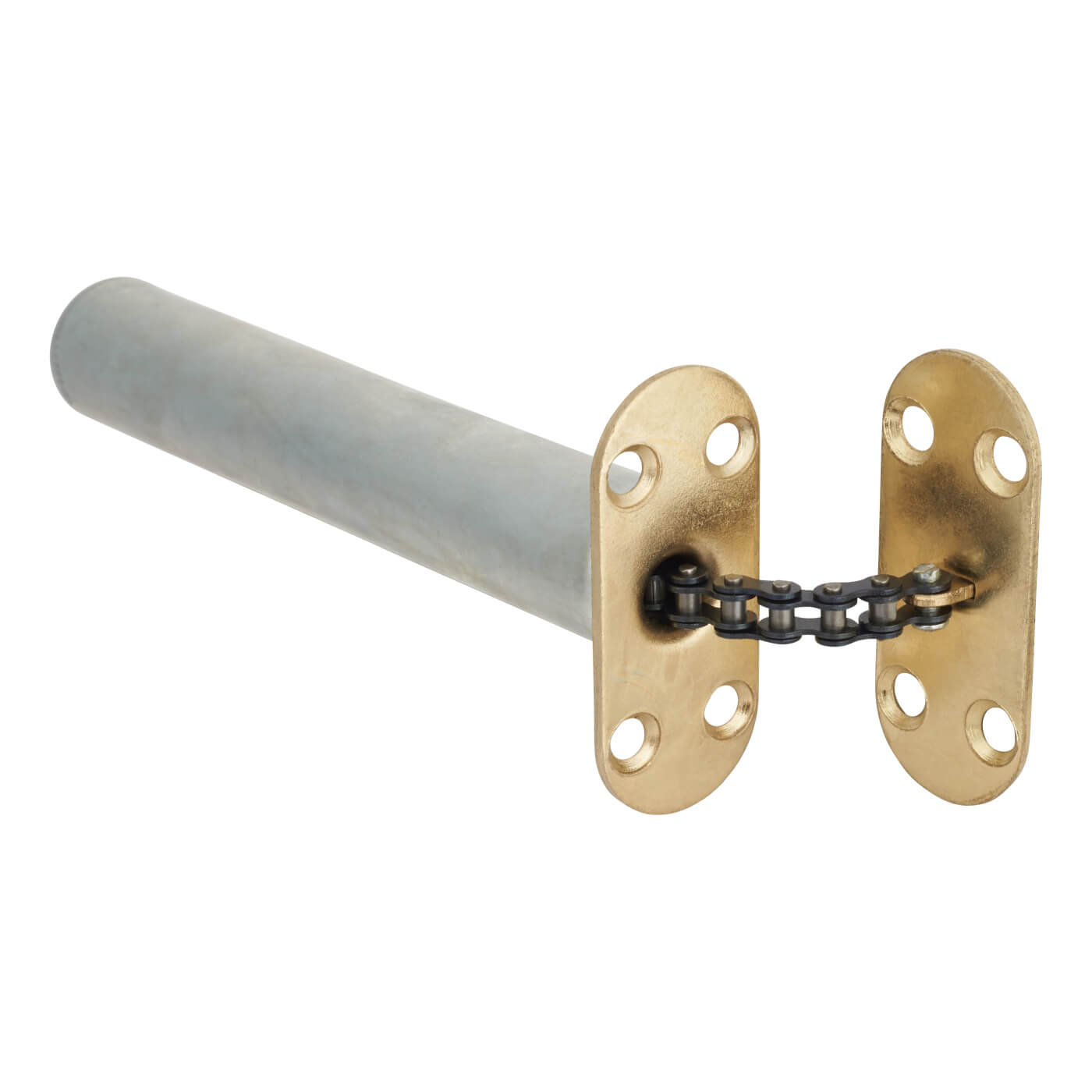 Contract Chain Closer Radius face plate Brassed finish